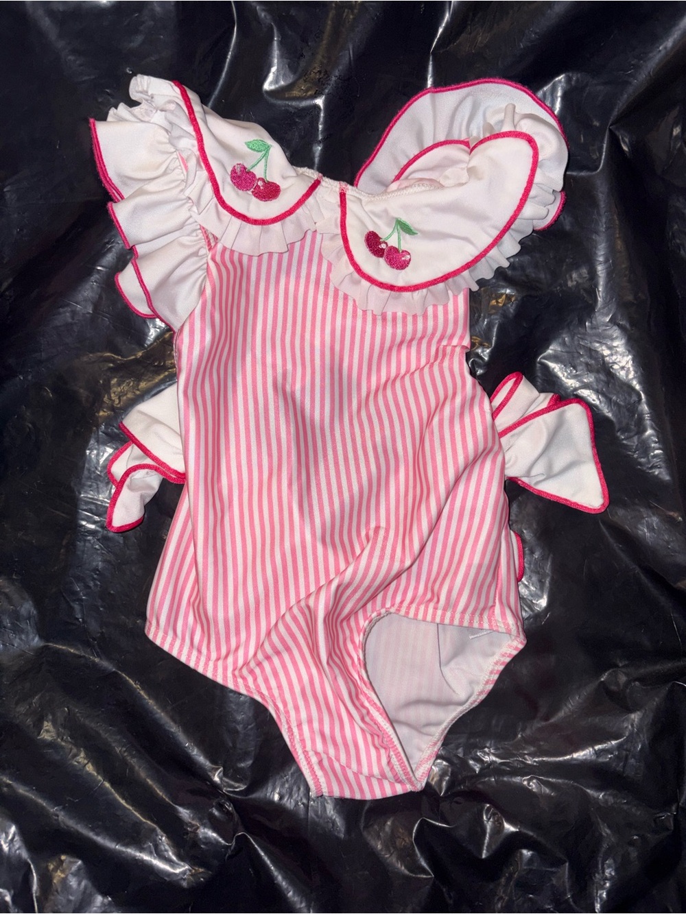 Sal & Pimenta pink cherries swimsuit
